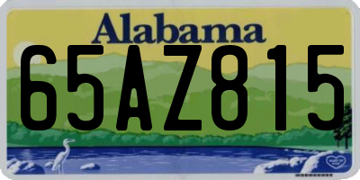 AL license plate 65AZ815