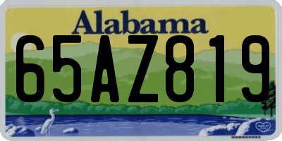 AL license plate 65AZ819
