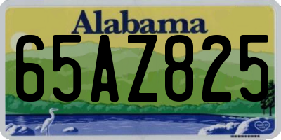 AL license plate 65AZ825