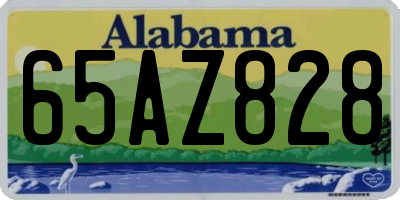 AL license plate 65AZ828