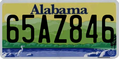 AL license plate 65AZ846