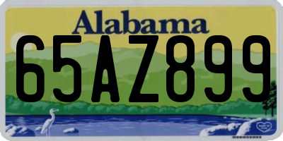 AL license plate 65AZ899