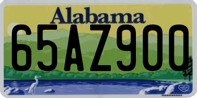 AL license plate 65AZ900