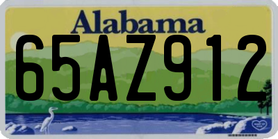 AL license plate 65AZ912
