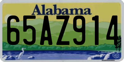 AL license plate 65AZ914