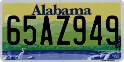 AL license plate 65AZ949