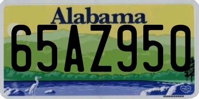AL license plate 65AZ950