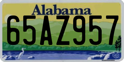 AL license plate 65AZ957