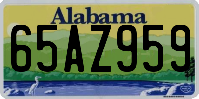 AL license plate 65AZ959