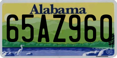 AL license plate 65AZ960