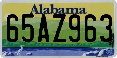 AL license plate 65AZ963