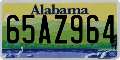 AL license plate 65AZ964