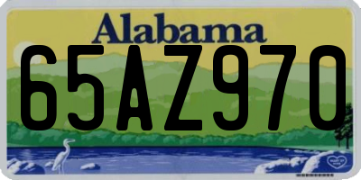 AL license plate 65AZ970