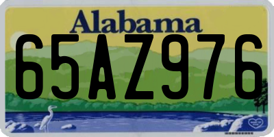 AL license plate 65AZ976