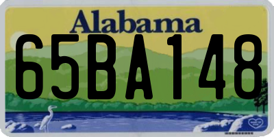 AL license plate 65BA148