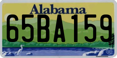 AL license plate 65BA159