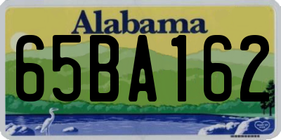 AL license plate 65BA162