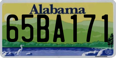 AL license plate 65BA171