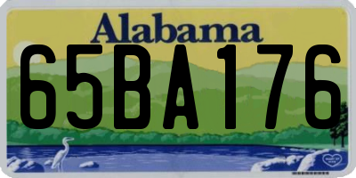 AL license plate 65BA176