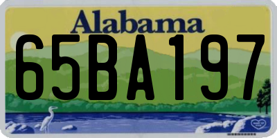 AL license plate 65BA197