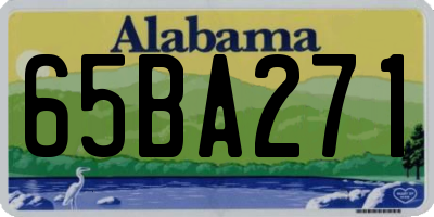 AL license plate 65BA271
