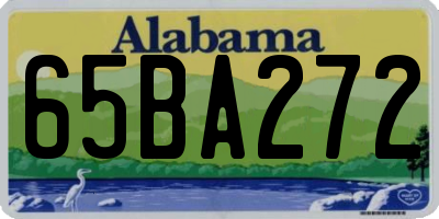 AL license plate 65BA272