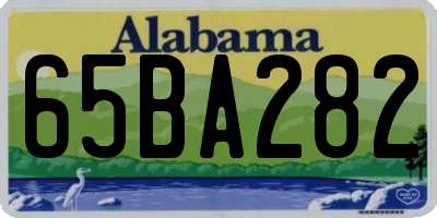 AL license plate 65BA282