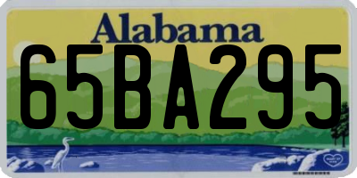 AL license plate 65BA295