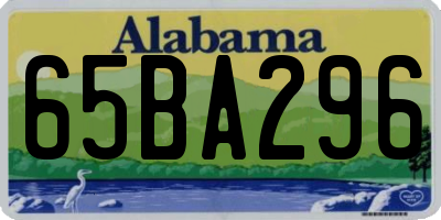 AL license plate 65BA296