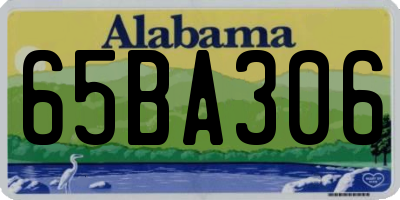 AL license plate 65BA306