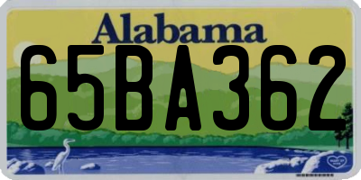 AL license plate 65BA362