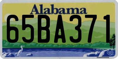 AL license plate 65BA371