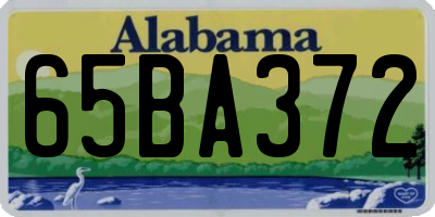 AL license plate 65BA372