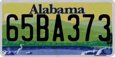 AL license plate 65BA373