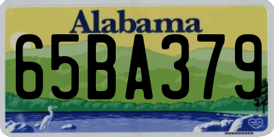 AL license plate 65BA379