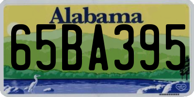 AL license plate 65BA395
