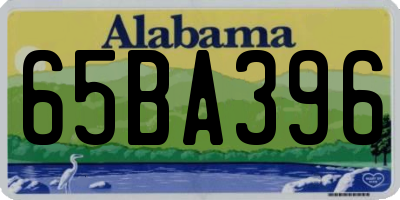 AL license plate 65BA396