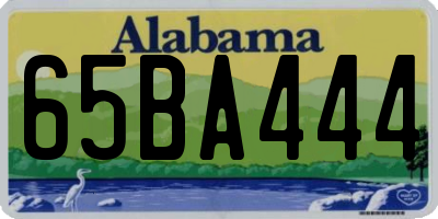 AL license plate 65BA444