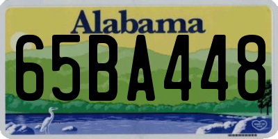 AL license plate 65BA448