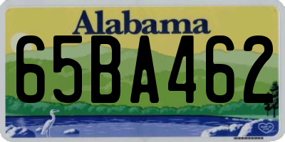 AL license plate 65BA462