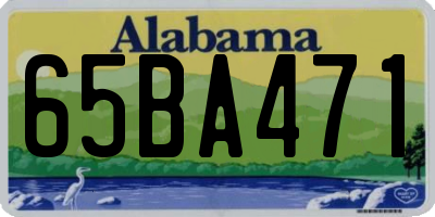 AL license plate 65BA471