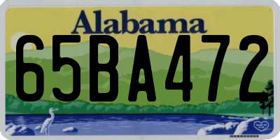 AL license plate 65BA472