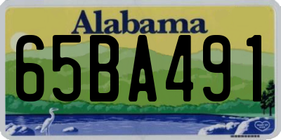AL license plate 65BA491