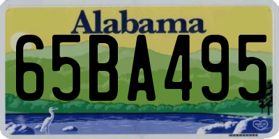 AL license plate 65BA495