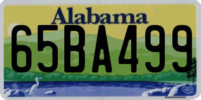 AL license plate 65BA499