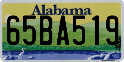 AL license plate 65BA519