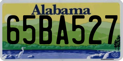 AL license plate 65BA527