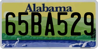AL license plate 65BA529