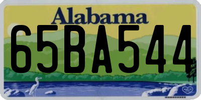 AL license plate 65BA544