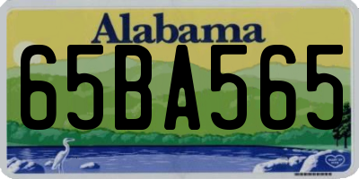 AL license plate 65BA565